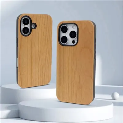 Custodia per iPhone 16 in legno